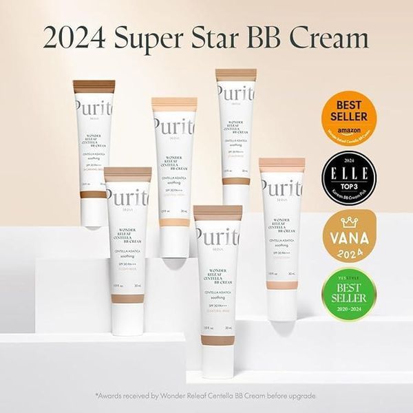 Крем BB оттенок #15 Rose Ivory с центеллой PURITO Wonder Releaf Centella BB Cream 30 мл 8809563103683 фото