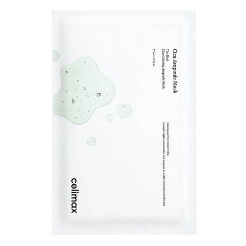 Маска для обличчя заспокійлива з центелою Celimax The Real Cica Calming Serum Mask 27 мл 8809743548525 фото