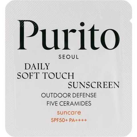 Лосьйон сонцезахисний для обличчя PuritoDaily Soft Touch Sunscreen SPF50+ 1ml 2922860005422 фото
