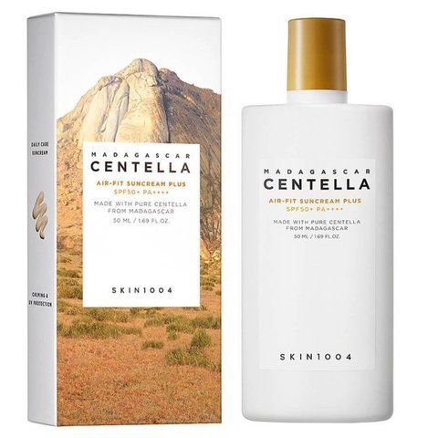 Крем сонцезахисний із центеллою SKIN1004 Madagascar Centella Air-Fit Suncream Plus 50ml 8809576261301 фото