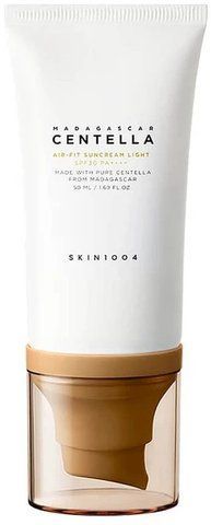 Крем сонцезахисний ультралегкий із центеллою SKIN1004 Madagascar Centella Air-Fit Suncream Light 50ml 8809576261608 фото