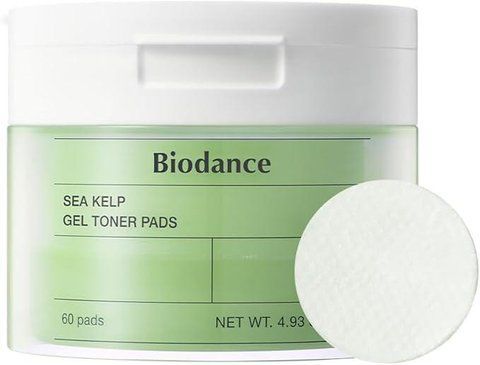 Пади гелеві заспокійливі та зволожуючі з морськими екстрактами BIODANCE Sea Kelp Gel Toner Pad 60 шт 8809891183678 фото
