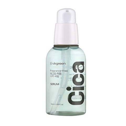 Сироватка без ароматизаторів з центелою азійською Vegreen Fragrance-free Cica Serum 50 мл 8809931880048 фото