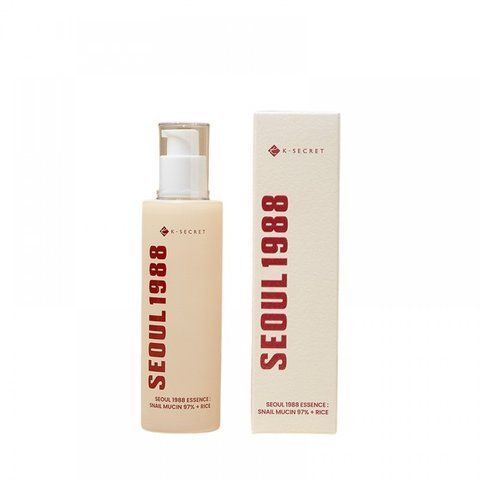 Есенція з муцином равлика 97% та рисом K-SECRET SEOUL 1988 Essence Snail Mucin 97% + Rice 100 мл 8809695240515 фото
