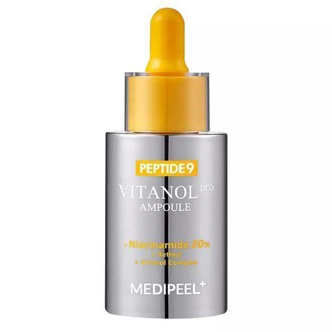 Сироватка освітлююча з пептидами з ніацинамідом та вітанолом MEDI-PEEL PEPTIDE 9 VITANOL AMPOULE PRO 30 мл 8809941822243 фото