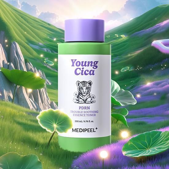 Тонер-есенція заспокійлива з PDRN та центелою MEDIPEEL YOUNG CICA PDRN TROUBLE SOOTHING ESSENCE TONER,200 мл 8809941824292 фото