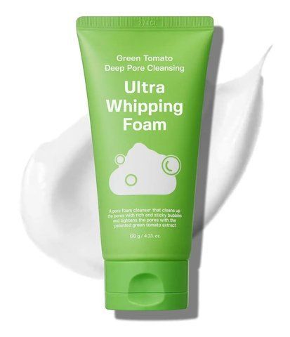 Пінка для глибокого очищення пор з зеленим томатом Sungboon Editor Green Tomato Deep Pore Cleansing Ultra Whipping Foam 120 г 8809684568309 фото