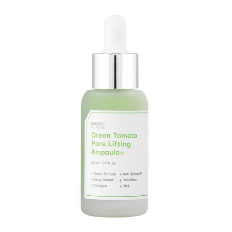 Сироватка ампульна ліфтинг для звуження пор з зеленим томатом Sungboon Editor Green Tomato Pore Lifting Ampoule+ 30 мл 8809684562086 фото