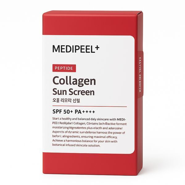 Крем сонцезахисний для звуження пор MediPeel RED LACTO COLLAGEN PORE LIFTING SUN CREAM 50 мл 8809941823189 фото