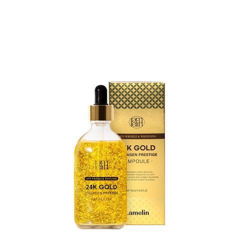 Сироватка антивікова 24К Голд з колагеном Lamelin 24K GOLD COLLAGEN PRESTIGE AMPOULE 105ml 8809733216175 фото