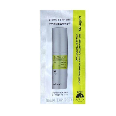 Сироватка підтягувальна з ретинолом Celimax (Sample) The Vita A Retinol Shot Thightening Serum 1 мл 8809700321031 фото
