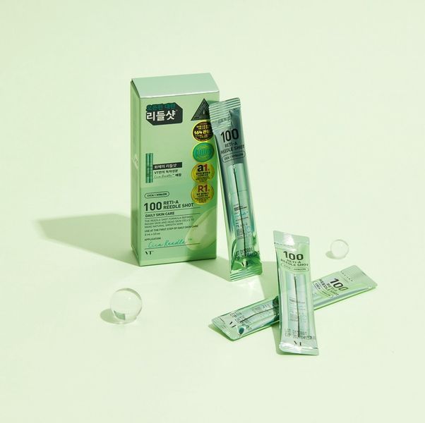 Стік з бустером зі спікулами та ретинолом VT Cosmetics RETI-A REEDLE SHOT 2ml*10шт 8803463007249 фото
