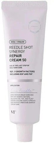 Крем регенеруючий для обличчя з азуленом VT Cosmetics REEDLE SHOT SYNERGY REPAIR CREAM 700hl 8803463004897 фото